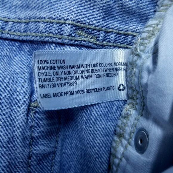 Goodfellow Co Jeans Mens 32x34 Blue Straight Fair Trade Light Wash American - Picture 11 of 13